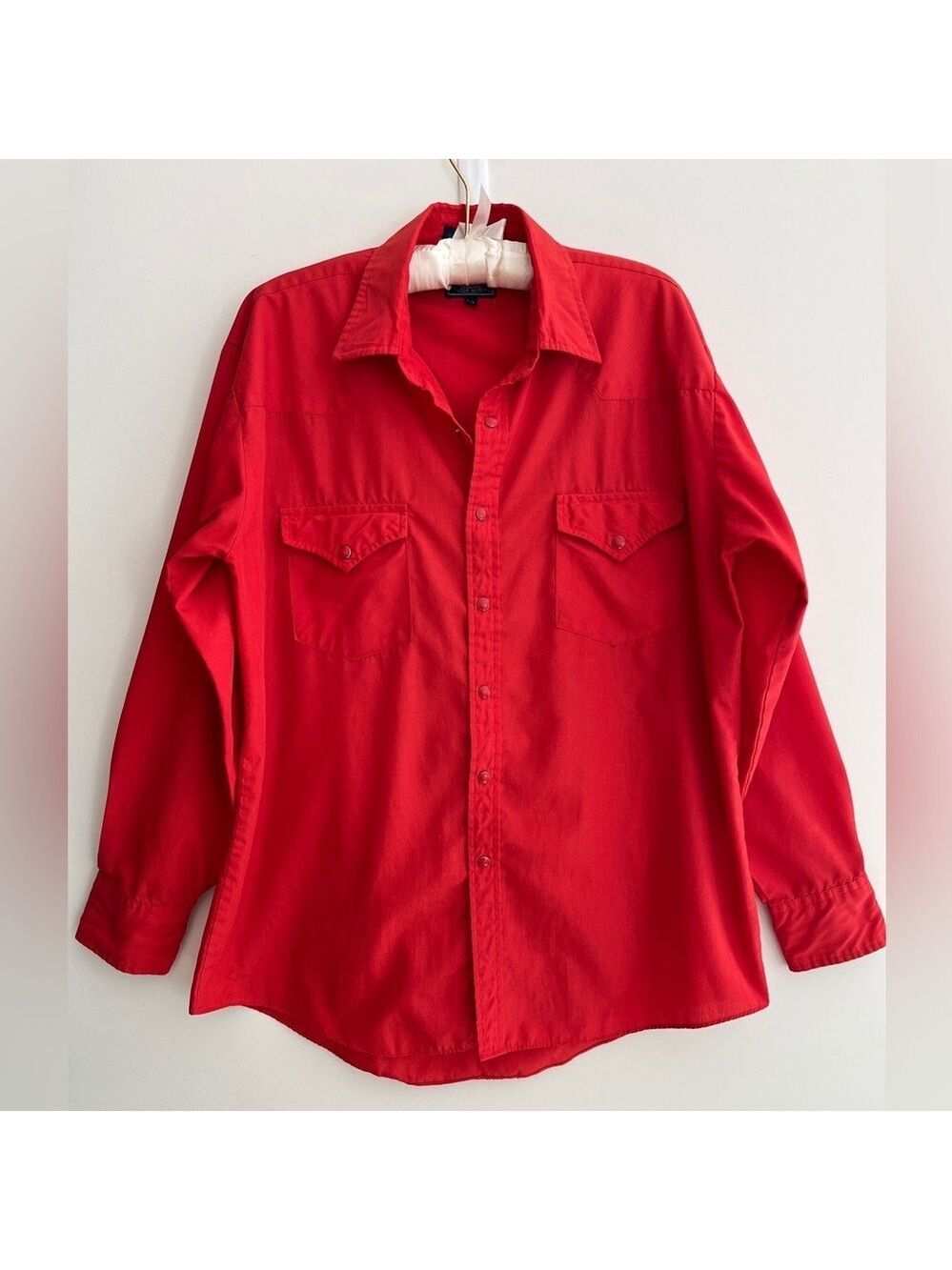 VINTAGE Knightsbridge for Men Western Long Sleeve Snap Front Shirt Made Taiwan